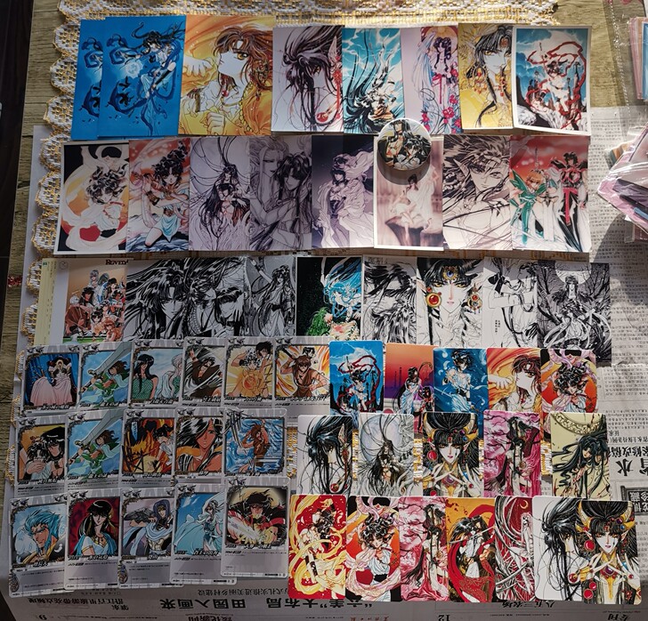 圣传CLAMP周边卡片老照片明信片