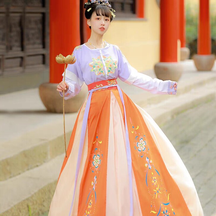 仙楚姬原创汉服女【无忧】坦领三件套