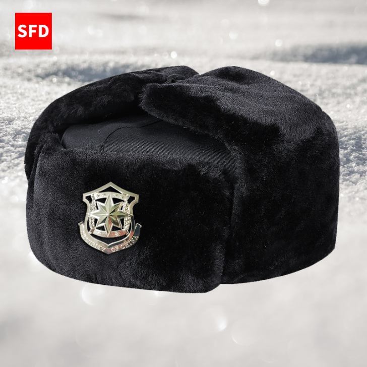 正品加厚雷锋帽东北帽保安棉帽冬季保暖帽男女...