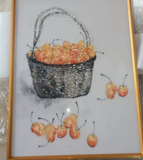 装饰小画，30cm*40cm，加厚金属边框...
