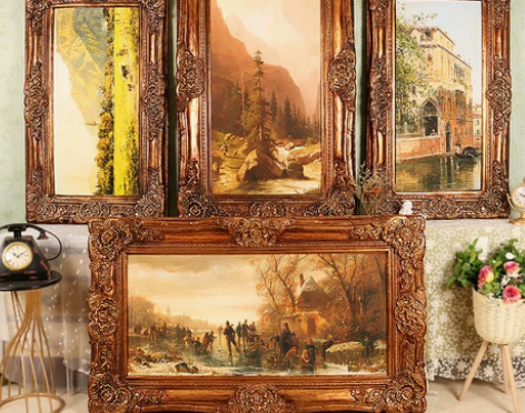 欧式复古典浮雕装饰画酒店玄关宾馆餐厅走廊过...