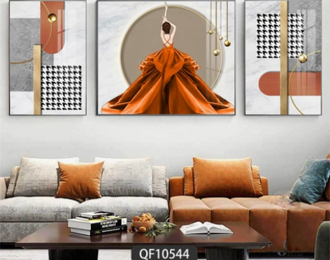 全新转出)3幅 258元包邮 客厅装饰画轻...