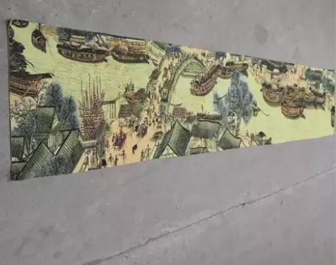清明上河图 一幅刺绣唐卡国画织锦绣挂画刺绣...