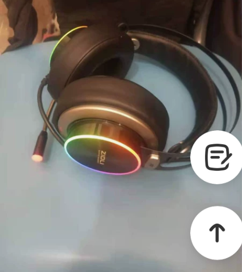 磁动力头戴式耳机9成新7.1独立声卡游戏耳...