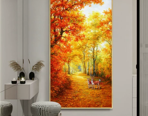 装饰画 装饰画挂画黄金大道   路路通财