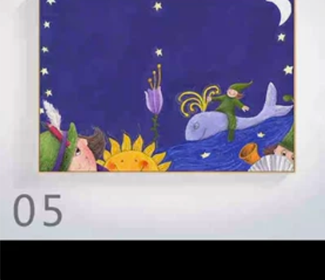 全新 幼儿园儿童房装饰画无框画北欧小清新油...