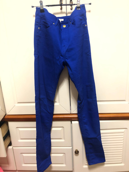 HM宝蓝色铅笔裤长裤，165，72A，一次...