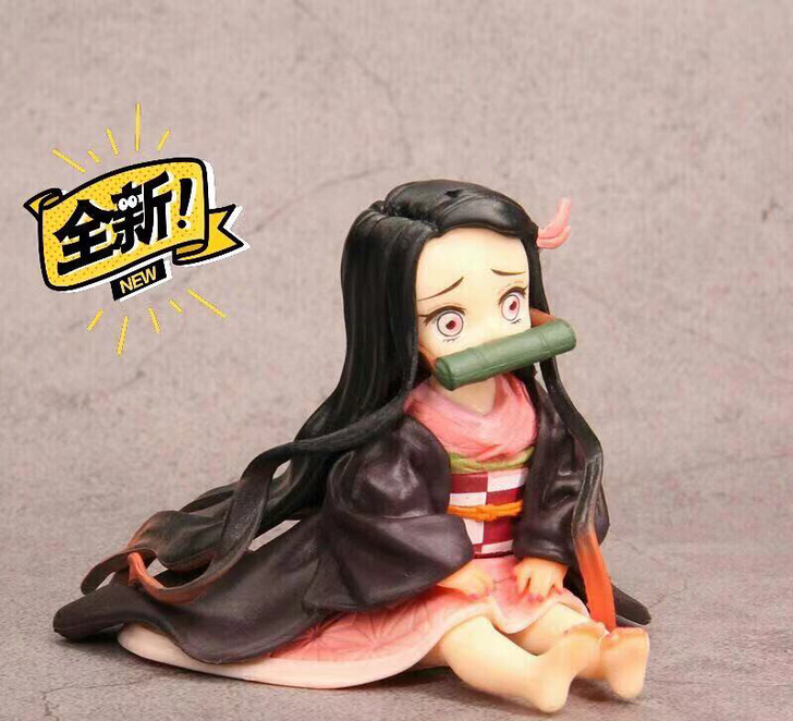 鬼灭之刃掌上灶门祢豆子手办 女动漫周边模型...