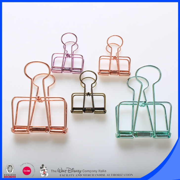 镂空夹子，夹资料不遮挡文字彩色异形长尾夹线...