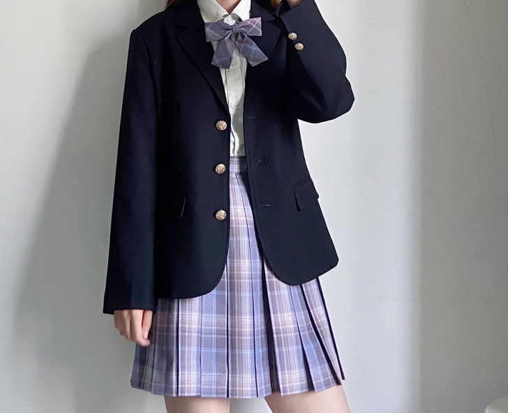 【清衣柜】jk制服格群 紫格 蔷薇格