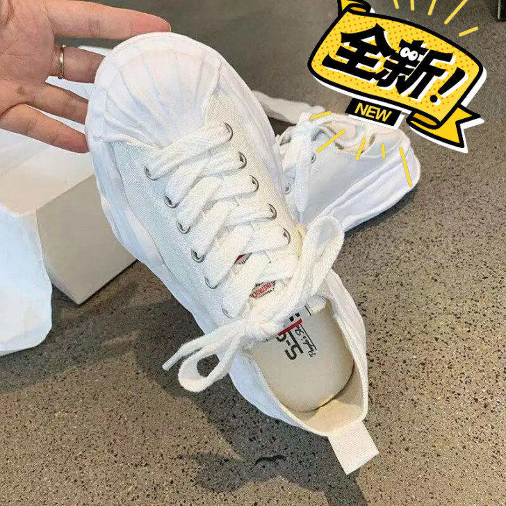 工厂倒闭  处理一批网红厚底帆布鞋