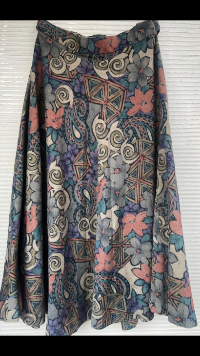 全羊毛中长款大摆裙半裙