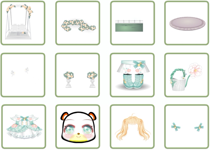 奥比岛花音星可爱礼赞套带全单齐全共12件