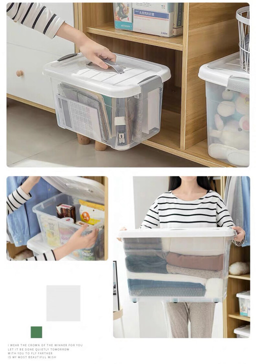 透明塑料收纳箱10L20L30L40L60...