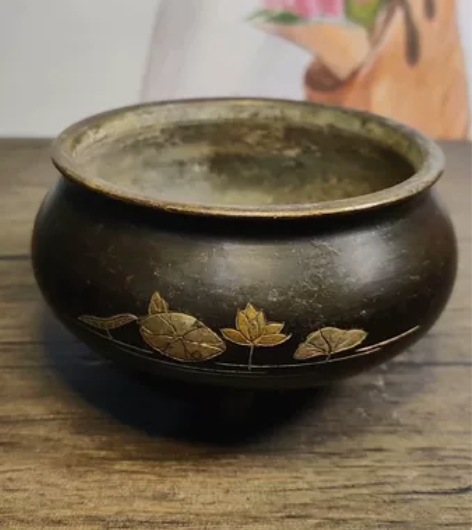 国外回流铜器，铜香炉，铜制品，铜工艺品 日...