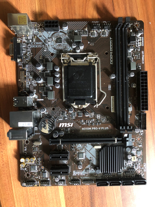 微星H310主板，成色好，一切正常，不讲价...