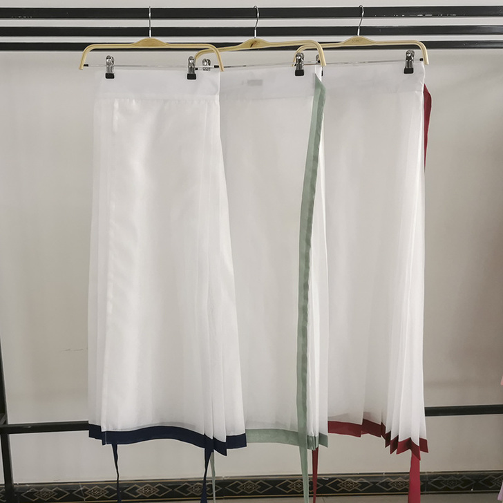 卿如故原创白菜汉服明制马面裙4.5米摆五对...
