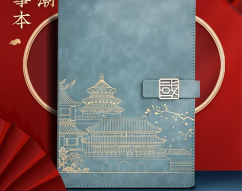 日记本 笔记本记事本日记本必记中国潮复古风...