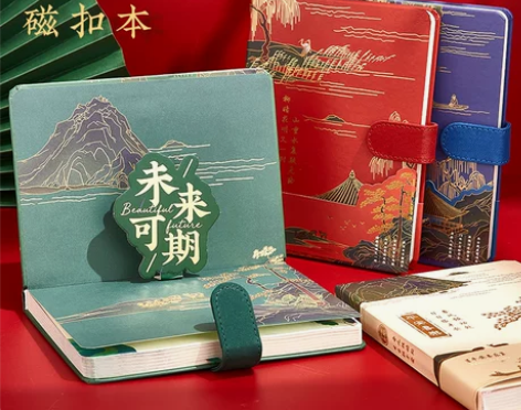 日记本 笔记本记事本日记本古风手账本高级中...