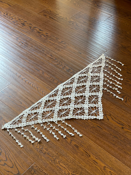 复古美式钩针编织桌布台布勾花田园针织镂空蕾...