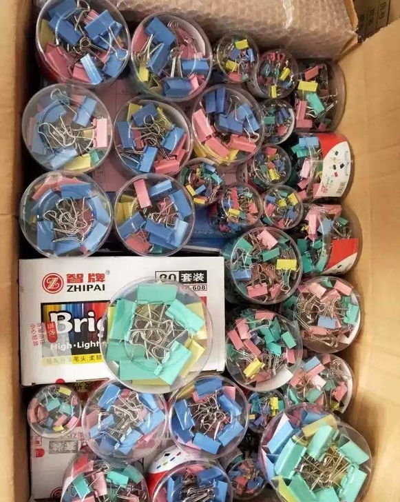 【全新包邮】彩色长尾夹燕尾夹凤尾大号文件夹...