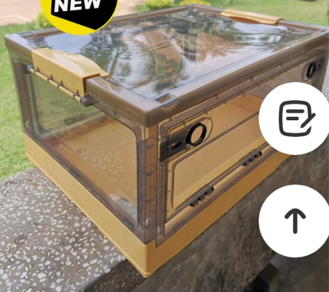 低价处理折叠收纳箱书本收纳箱折叠整理箱塑料...