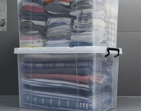 加厚透明收纳箱塑料收纳盒衣服整理箱大号玩具...