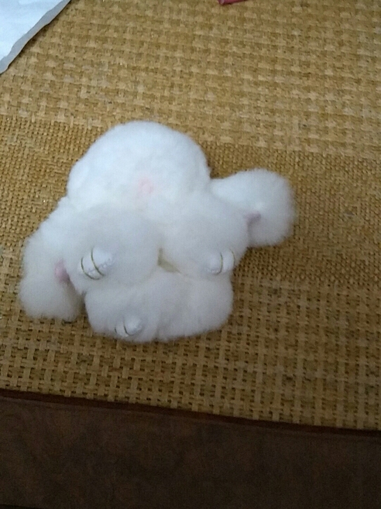 毛绒小兔子挂件
