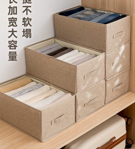 衣柜布艺收纳箱衣服收纳盒整理抽屉式家用折叠...