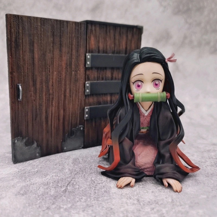 藏箱子 鬼灭之刃手办 灶门祢豆子美少女动漫...