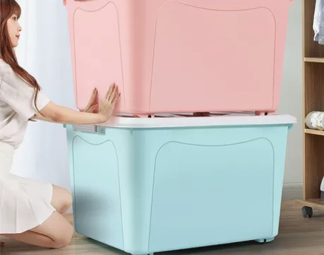 塑料收纳箱特大号家用大容量整理储物箱子多功...