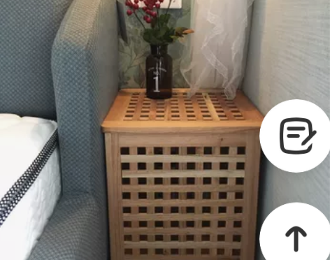 包邮大号实木箱有盖储物箱整理可坐收纳箱网格...