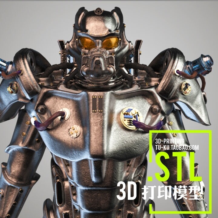 动力装甲手办模型，上色代工，建模代做，st...