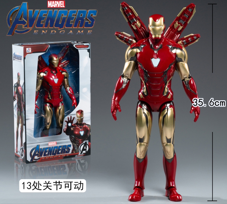 新款漫威钢铁侠手办正版14寸mk85限量版...