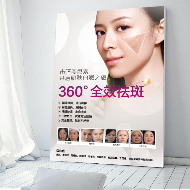 微整形挂画美容院宣传海报墙壁画会所装饰画皮...
