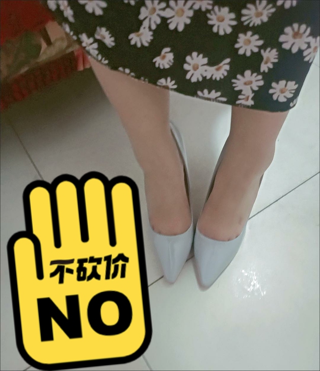 闲置灰色漆皮高跟鞋 38码，7公分
