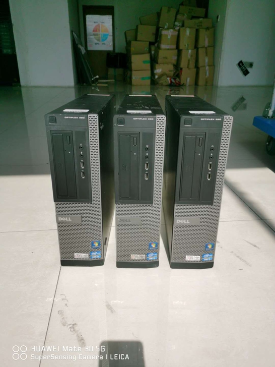 联想原装四核二手办公电脑戴尔台式小主机商用...