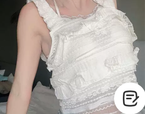 【私有物】日系蕾丝小吊带背心外穿叠穿两件套...