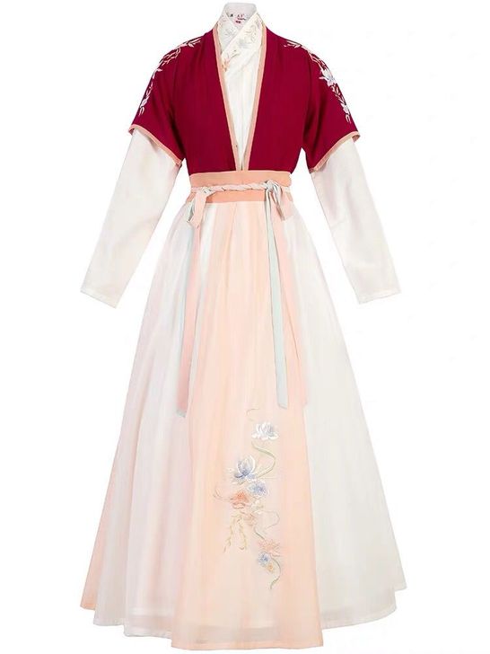 如橘汉服女中国风原创飘逸古风广寒宫 古装春...