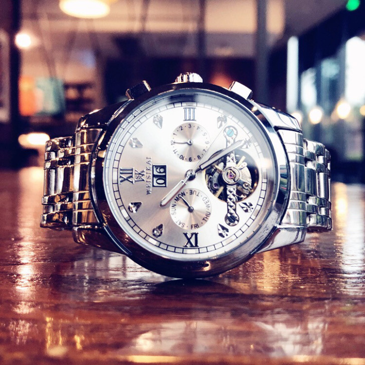 瑞士进口全自动机械表夜光防水运动男表品牌正...