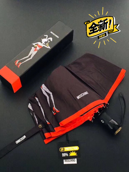 全新礼盒装莫斯奇诺黑胶防晒伞 全自动晴雨伞