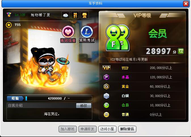 跑跑卡丁车五位满级心血号,完美改科洛诺斯x...