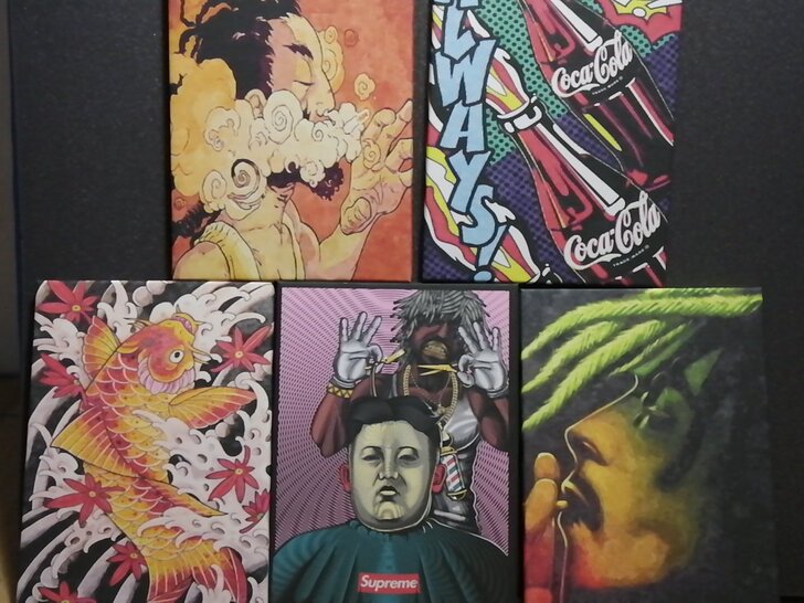 现代装饰画，无框画