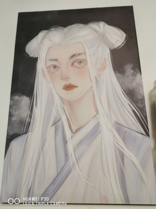 宋亚轩白滚滚无框画