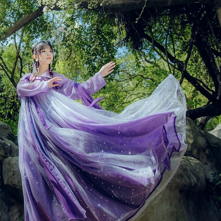 汉服齐胸襦裙辰莲鱼梦6m摆