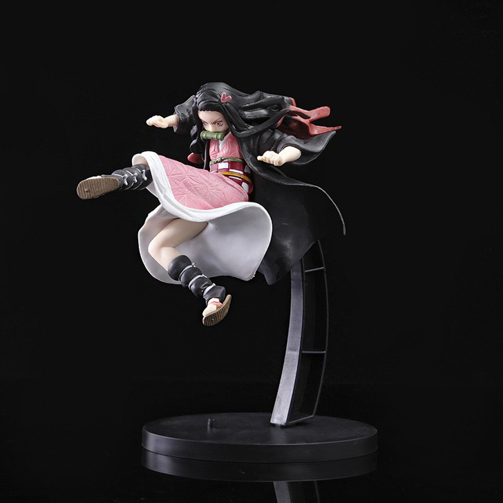 鬼灭手办 动漫卡通战斗祢豆子公仔玩具蛋糕摆件