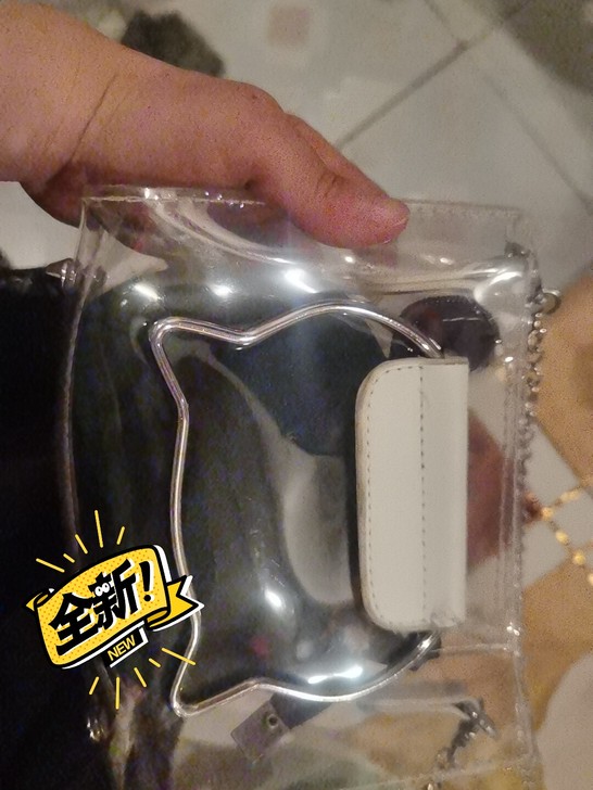 全新包包，小的子母包，透明的