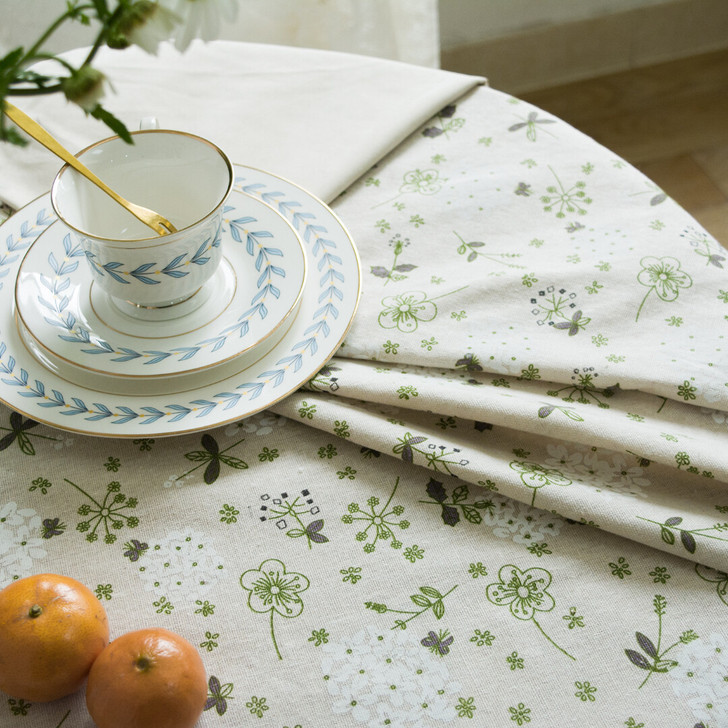 韩系网红桌布碎花清新ins蕾丝田园轻奢文艺...