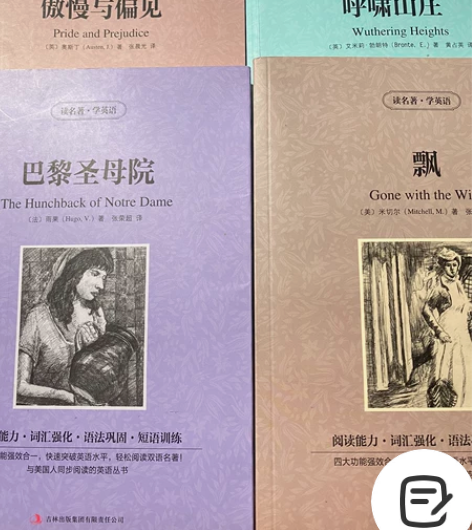 小学中学必读名著《巴黎圣母院》《傲慢与偏见...