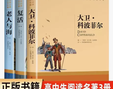 全套3册 老人与海 大卫科波菲尔 复活列夫...